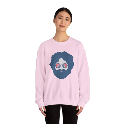 Grateful Dead - Jerry | Life is dead. Crewneck Sweatshirt - StealieShop